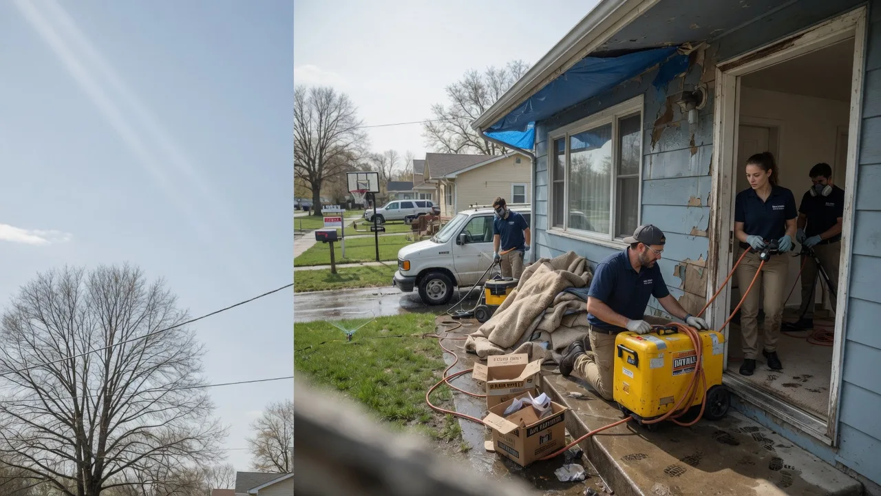 Basement Flood Cleanup in Manteno, IL near me
